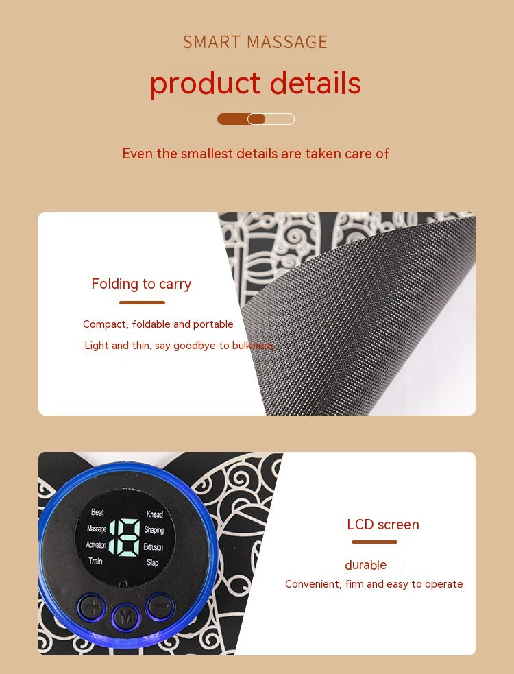 EMS Massage Mat Foot Pulse Physiotherapy Decompression