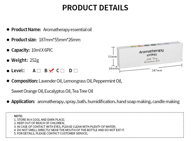 Aromatherapy Essential Oil Set