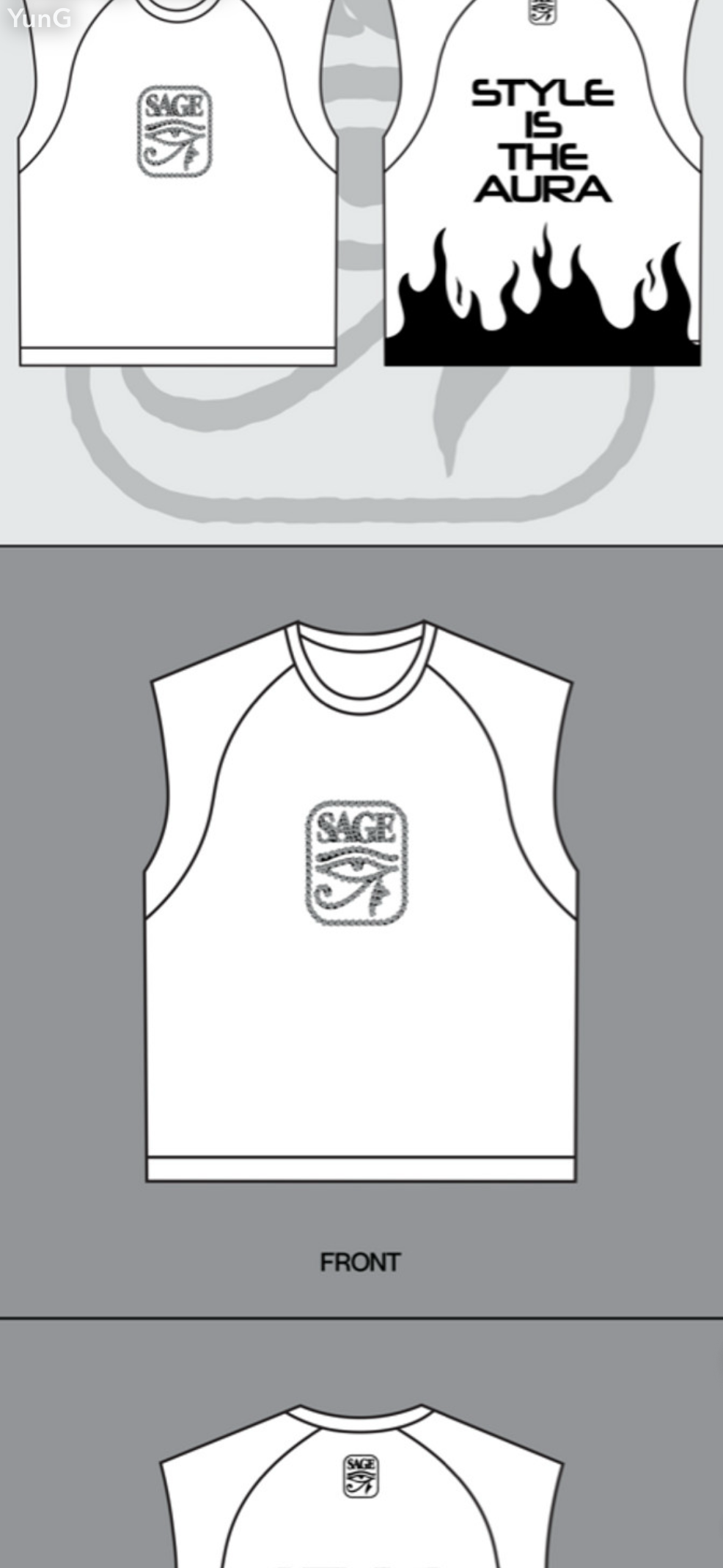 SAGE Premium Sleeveless Tee – Style Is The Aura Edition